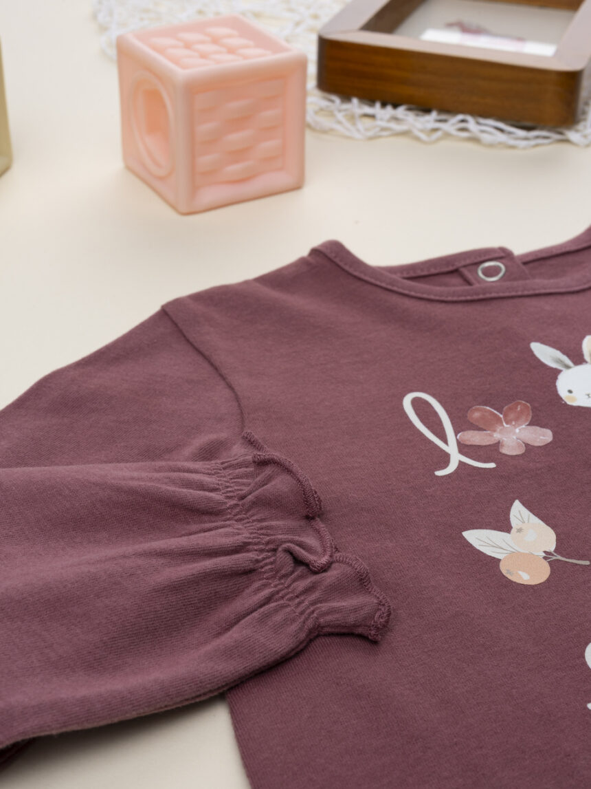 βρεφική μπλούζα σάπιο μήλο wood για κορίτσι - Prénatal