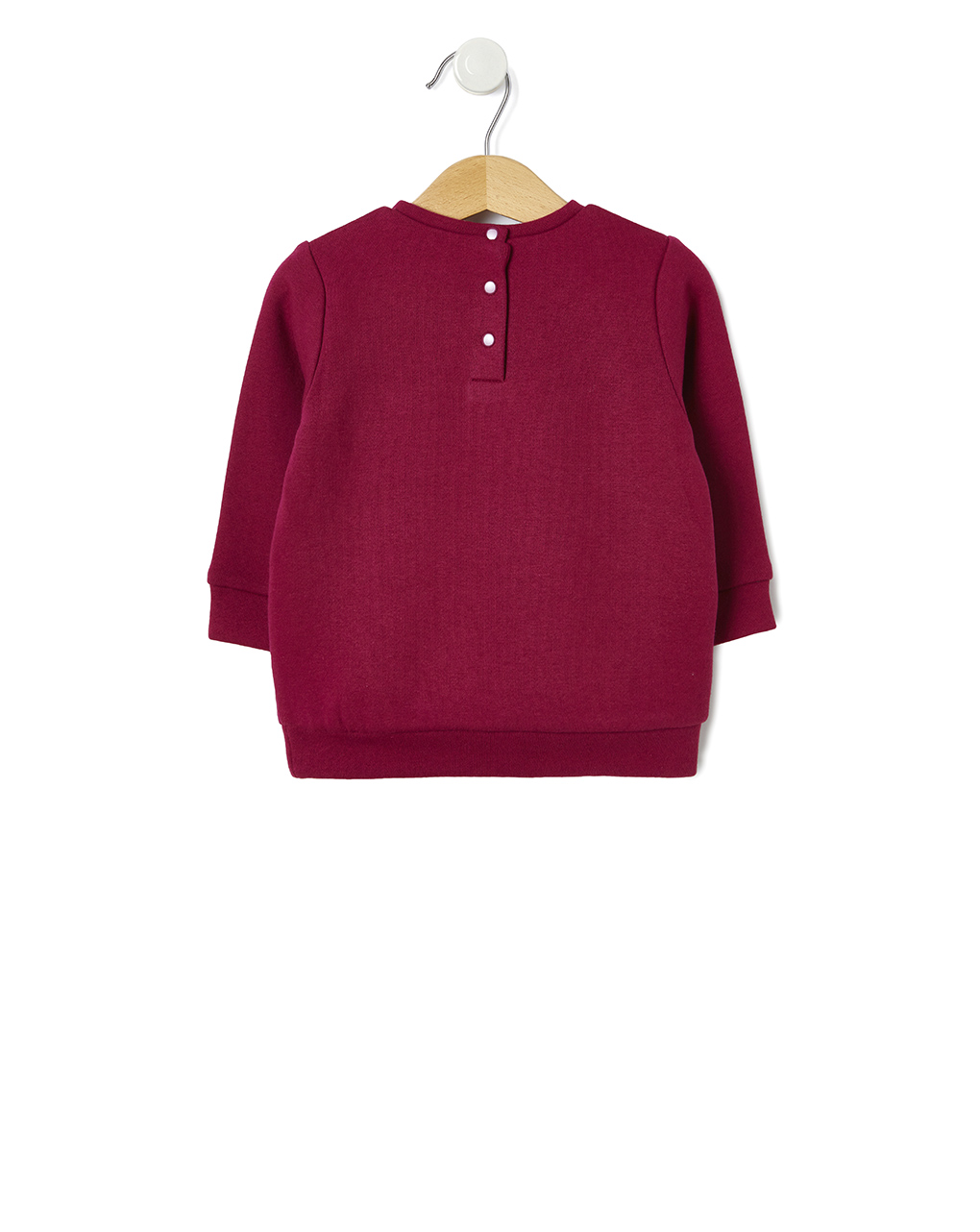 βρεφική μπλούζα φούτερ μπορντώ minnie για κορίτσι - Prénatal