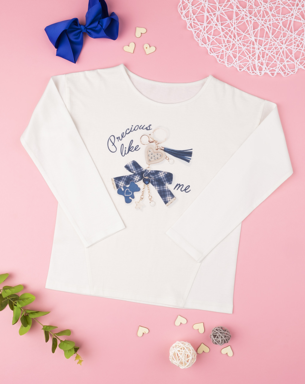 παιδική μπλούζα λευκή precious για κορίτσι