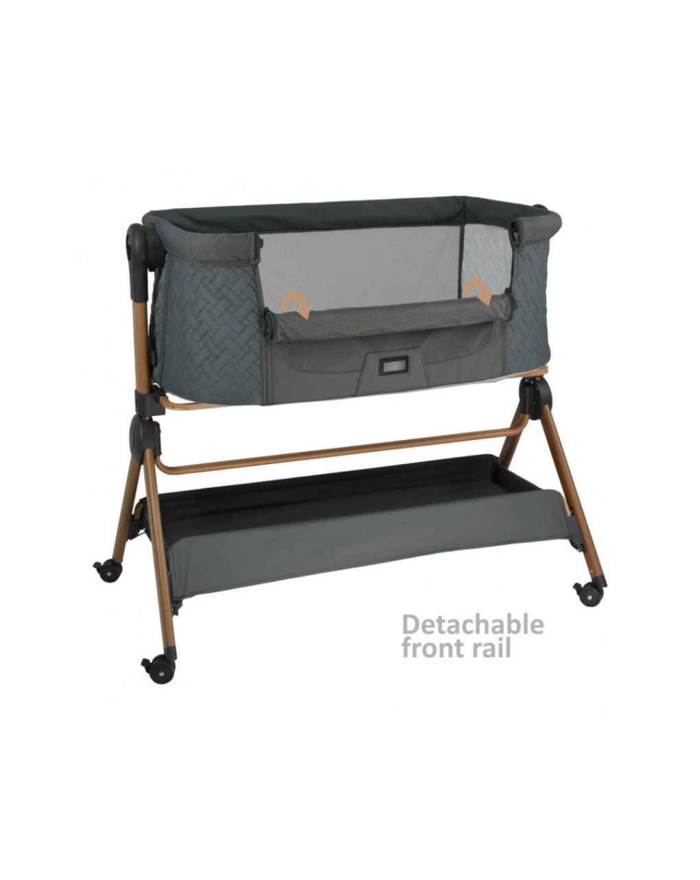 Bebe stars λίκνο-καρέκλα φαγητού serenity 2 in 1 smoked grey 846-186 - Bebe Stars