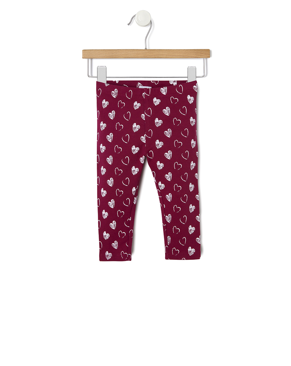 βρεφικό κολάν μπορντώ με καρδούλες για κορίτσι