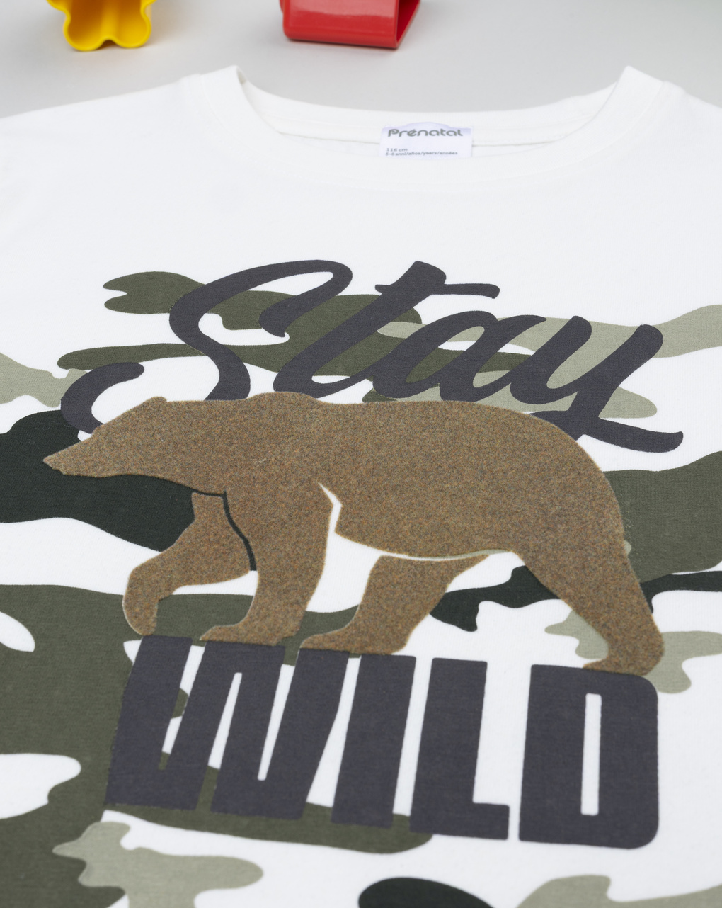 παιδική μπλούζα λευκή stay wild για αγόρι - Prénatal