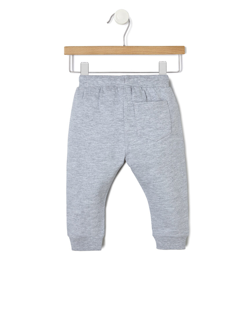 βρεφική πιτζάμα χακί/γκρι με τερατάκι για αγόρι - Prénatal