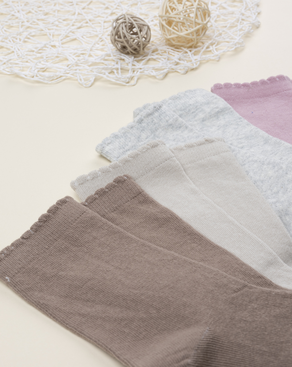 παιδικά καλτσάκια πακέτο x4 autumn για κορίτσι - Prénatal
