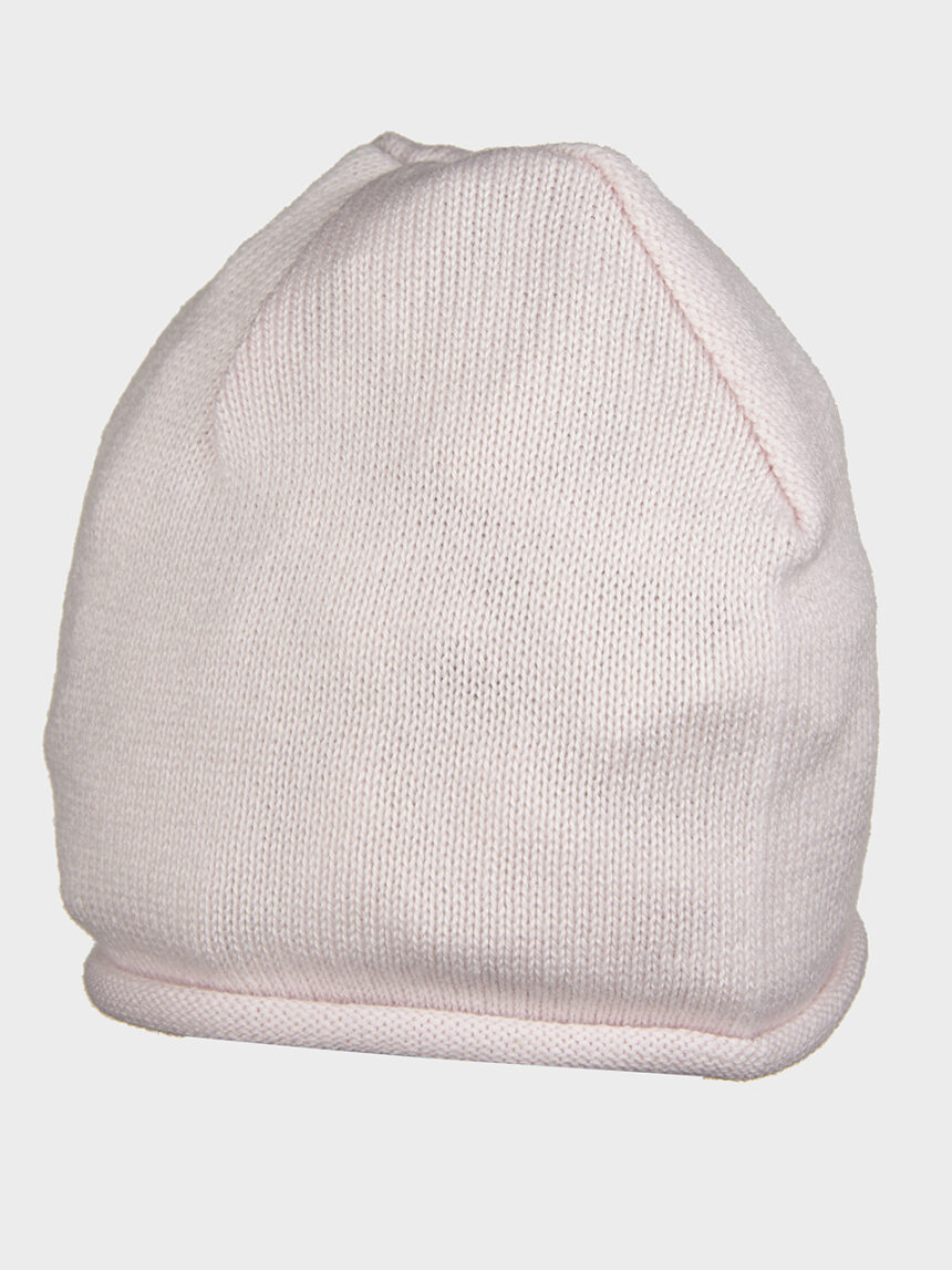 βρεφικό σκουφάκι βαμβακερό ροζ για κορίτσι - Prénatal