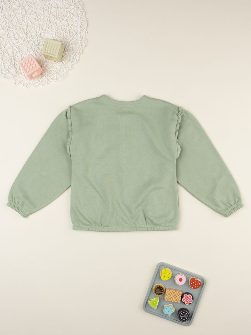 παιδική ζακέτα φούτερ φιστικί love για κορίτσι - Prénatal