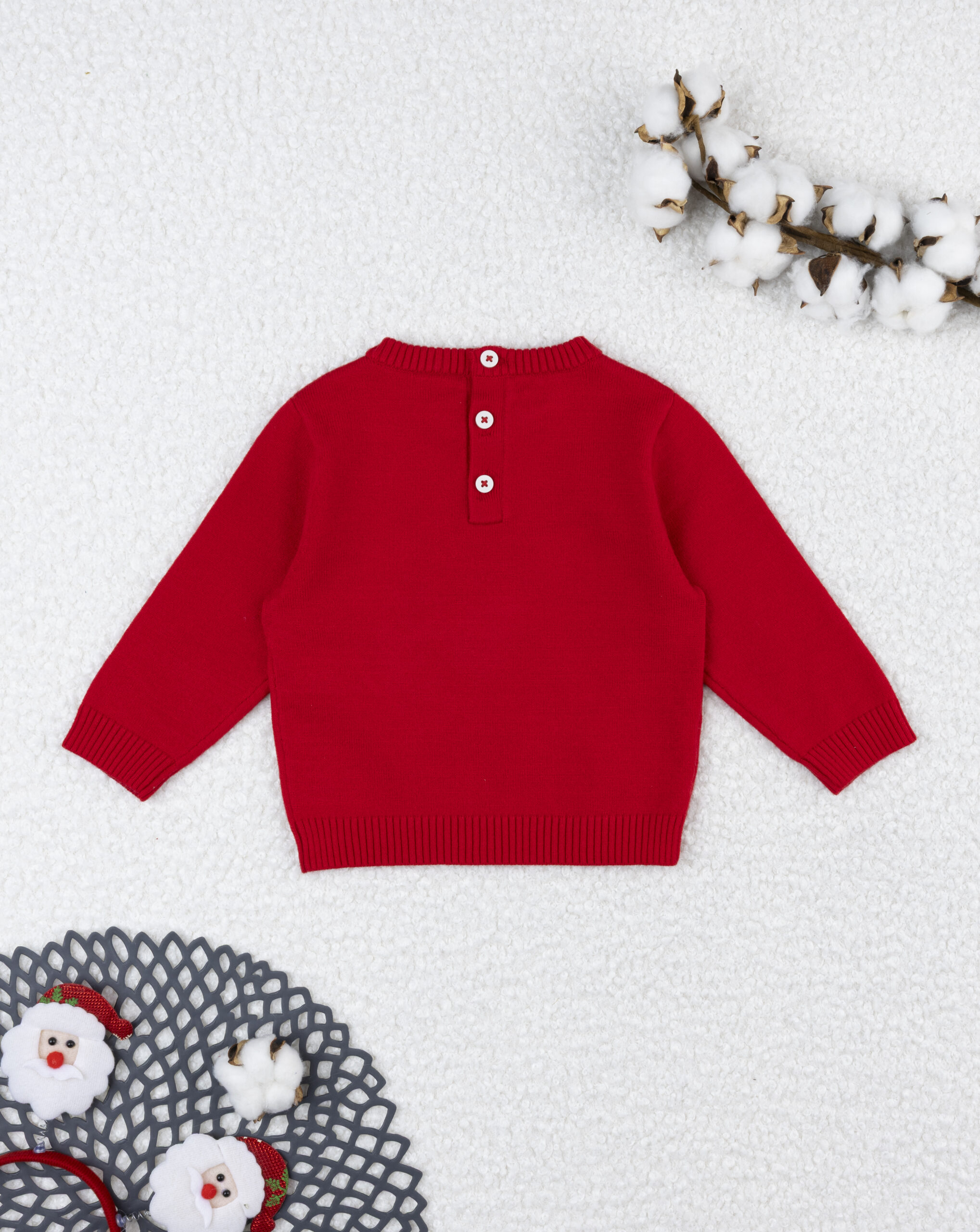 βρεφικό χριστουγεννιάτικο πουλόβερ κόκκινο mickey για αγόρι - Prénatal