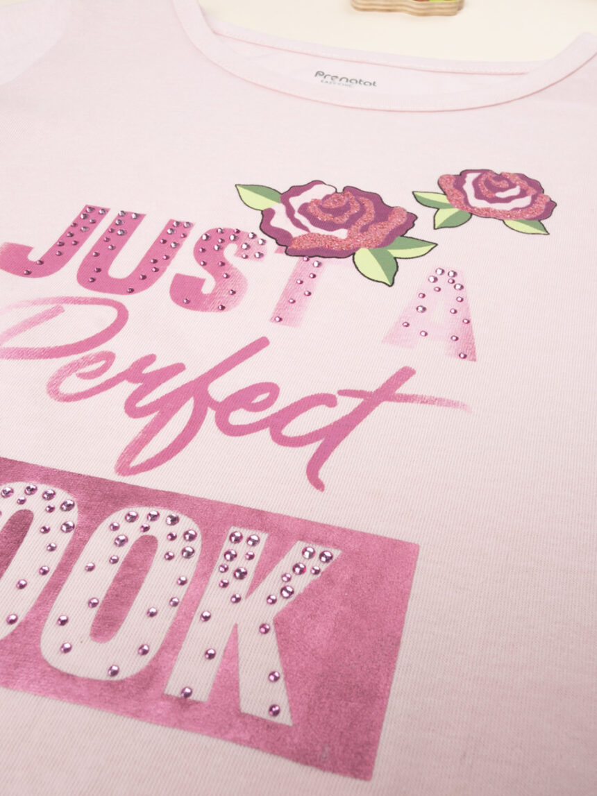 παιδική μπλούζα ροζ perfect look για κορίτσι - Prénatal