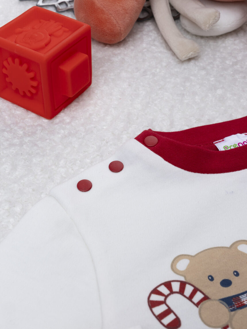 βρεφική χριστουγεννιάτικη πιτζάμα teddies για αγόρι - Prénatal