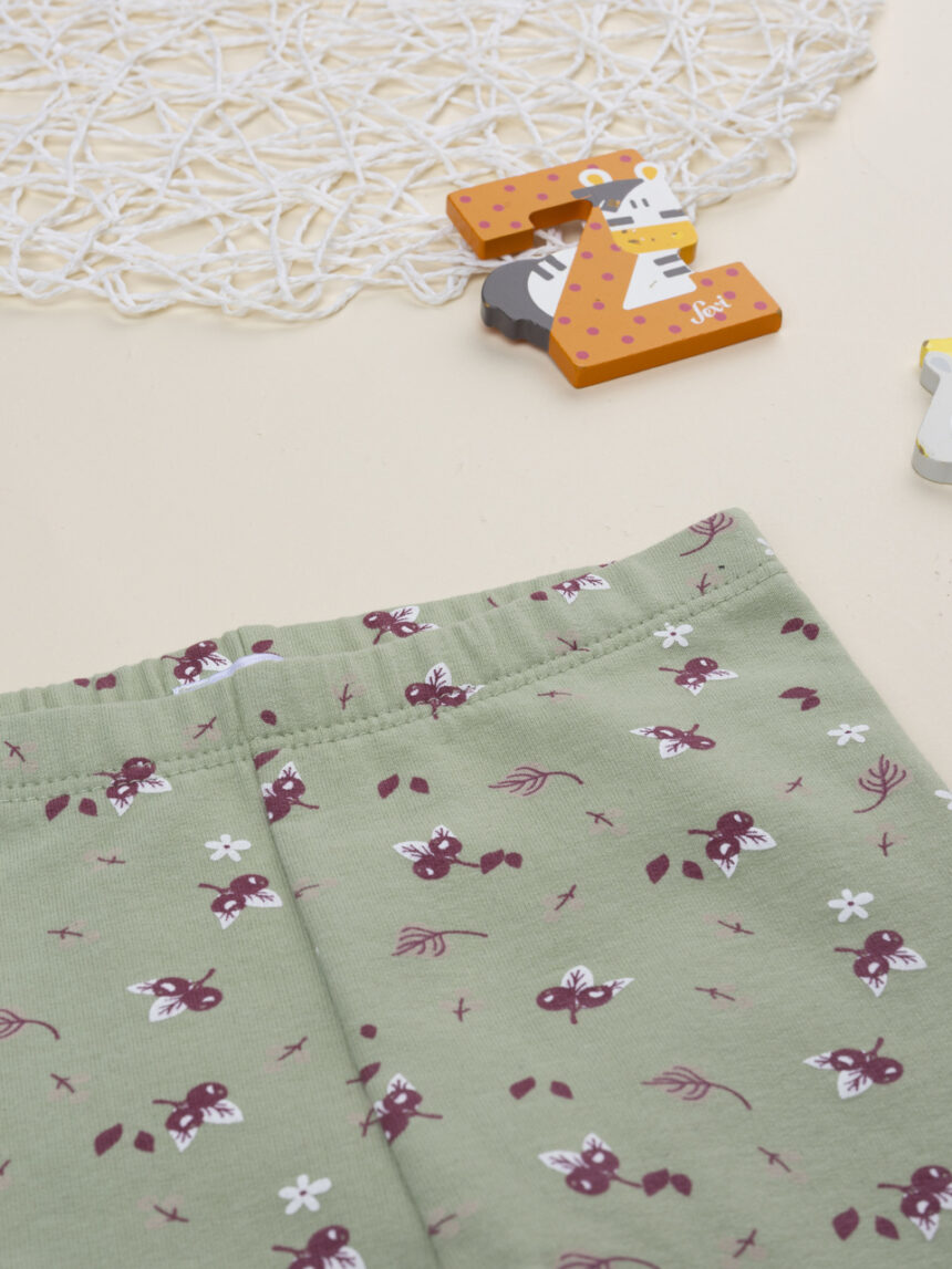 βρεφικό κολάν μέντα με λουλούδια για κορίτσι - Prénatal