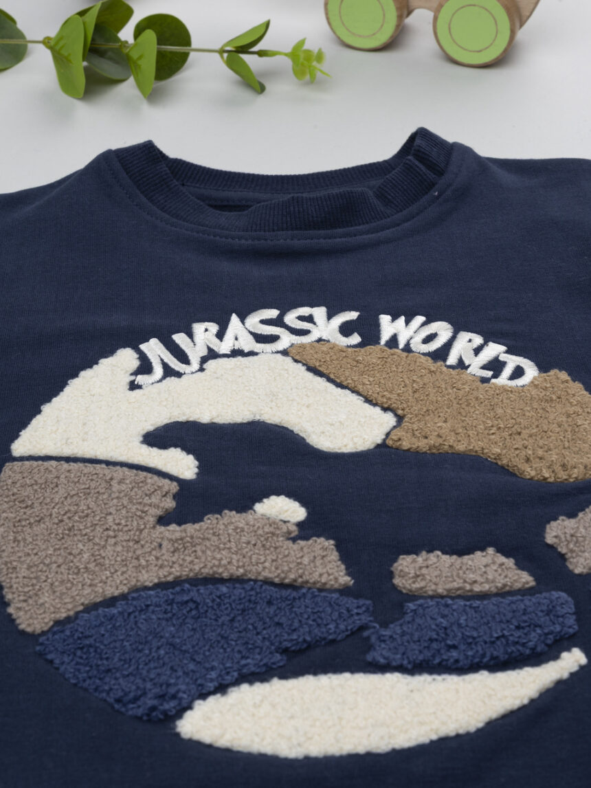 παιδική μπλούζα φούτερ μπλε jurassic world για αγόρι - Prénatal