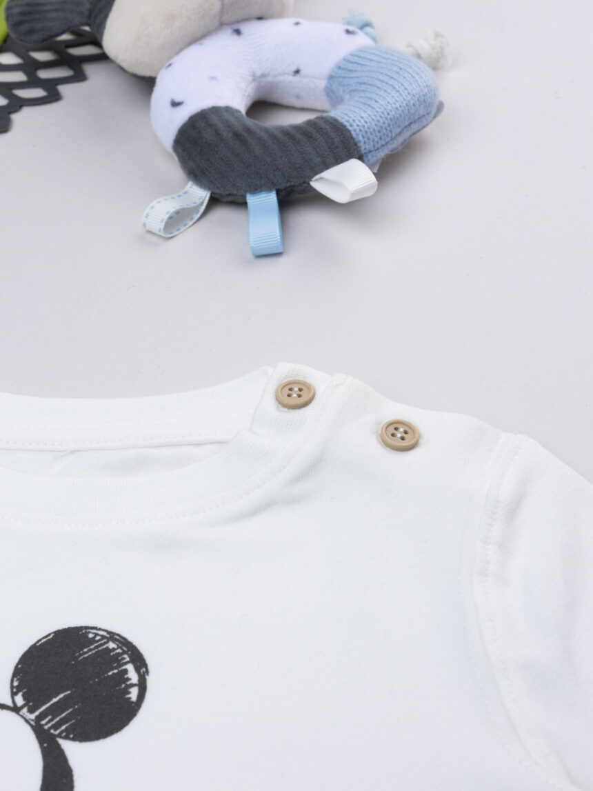 βρεφική μπλούζα λευκή mickey για αγόρι - Prénatal