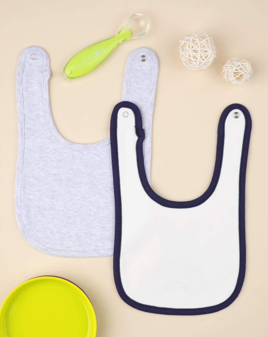 βρεφικές σαλιάρες με αρκουδάκια πακέτο x2 για αγόρι - Prénatal