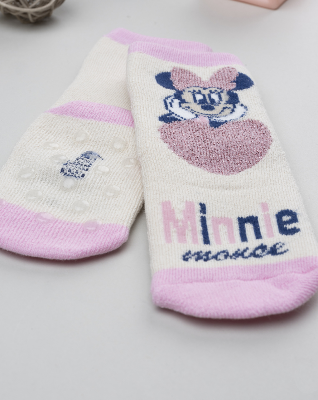 βρεφικές αντιολισθητικές κάλτσες minnie για κορίτσι - Prénatal