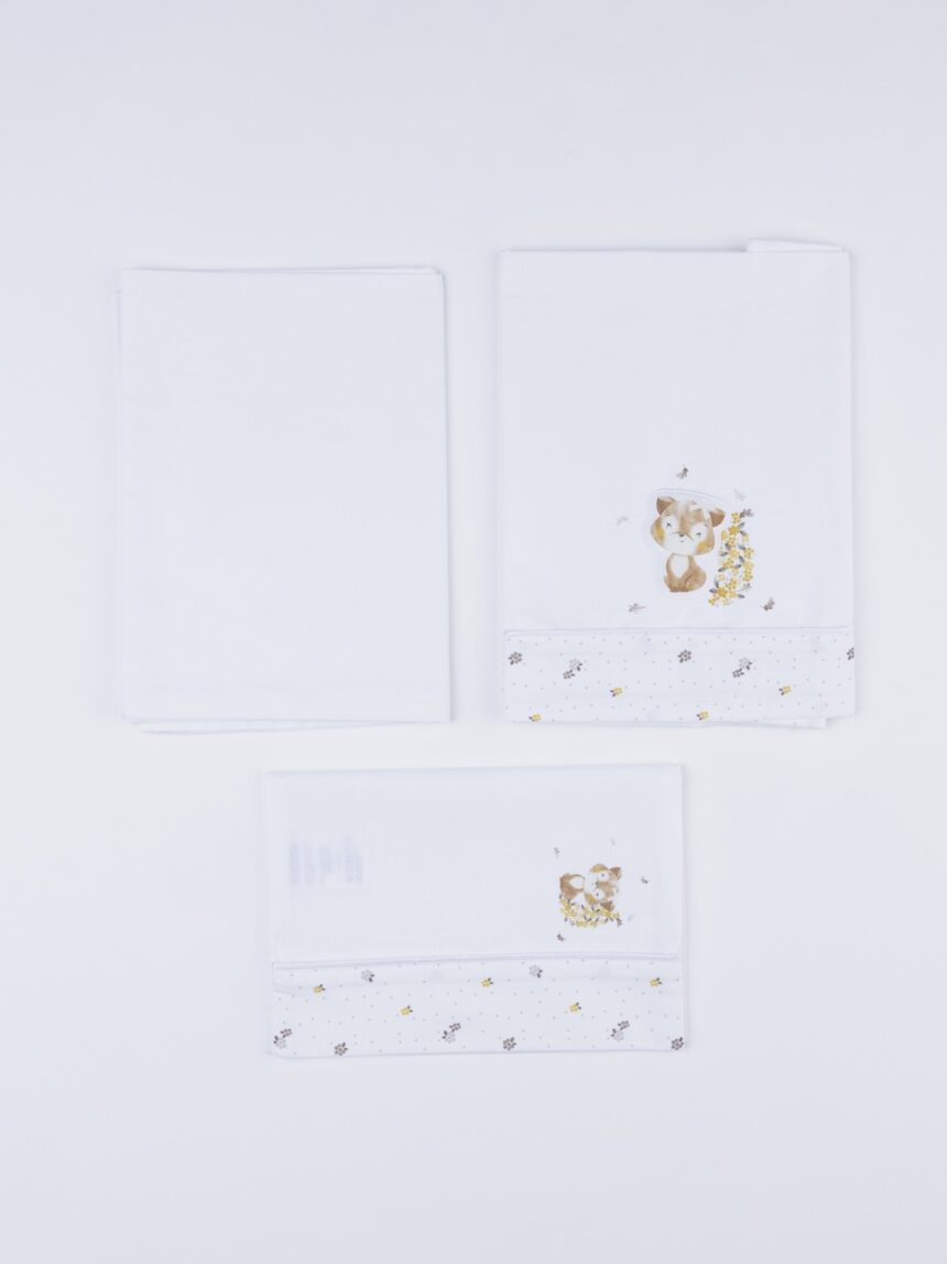 βρεφικό σετ για λίκνο/πορτ-μπεμπέ με αλεπού για κορίτσι - Prénatal