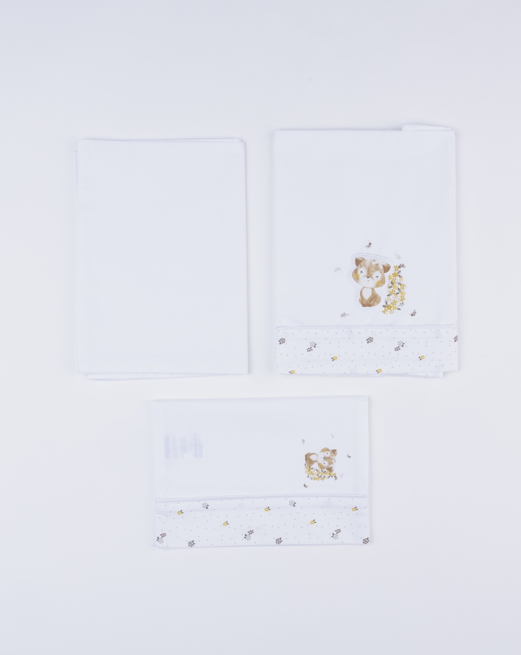 βρεφικό σετ για λίκνο/πορτ-μπεμπέ με αλεπού για κορίτσι - Prénatal