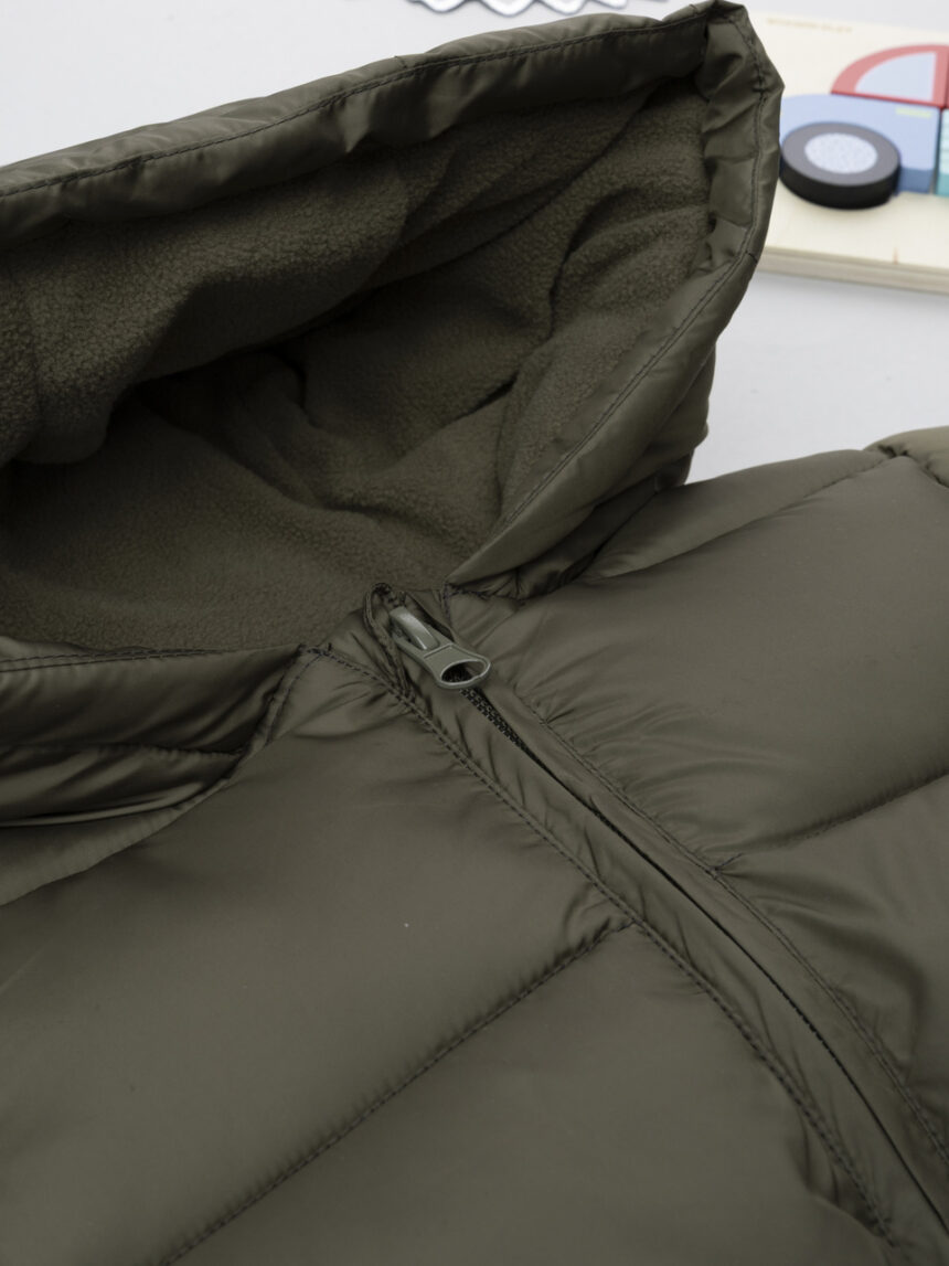 βρεφικό μπουφάν puffer χακί για αγόρι - Prénatal