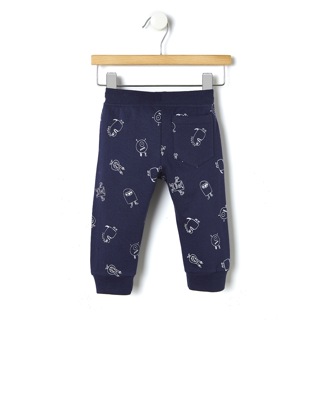 βρεφικό παντελόνι φούτερ μπλε με ρομπότ για αγόρι - Prénatal