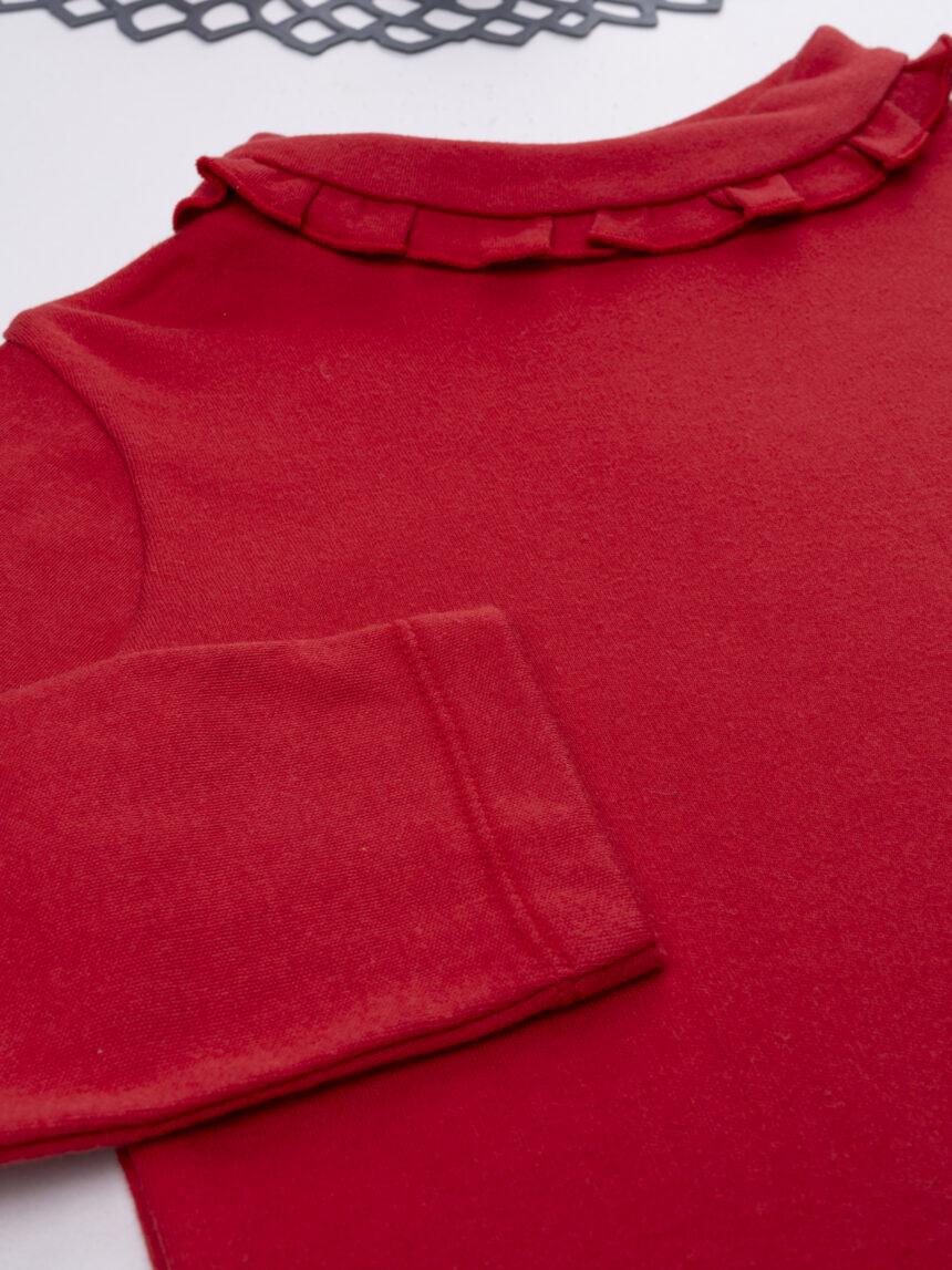 παιδική μπλούζα κόκκινη με ζιβάγκο για κορίτσι - Prénatal