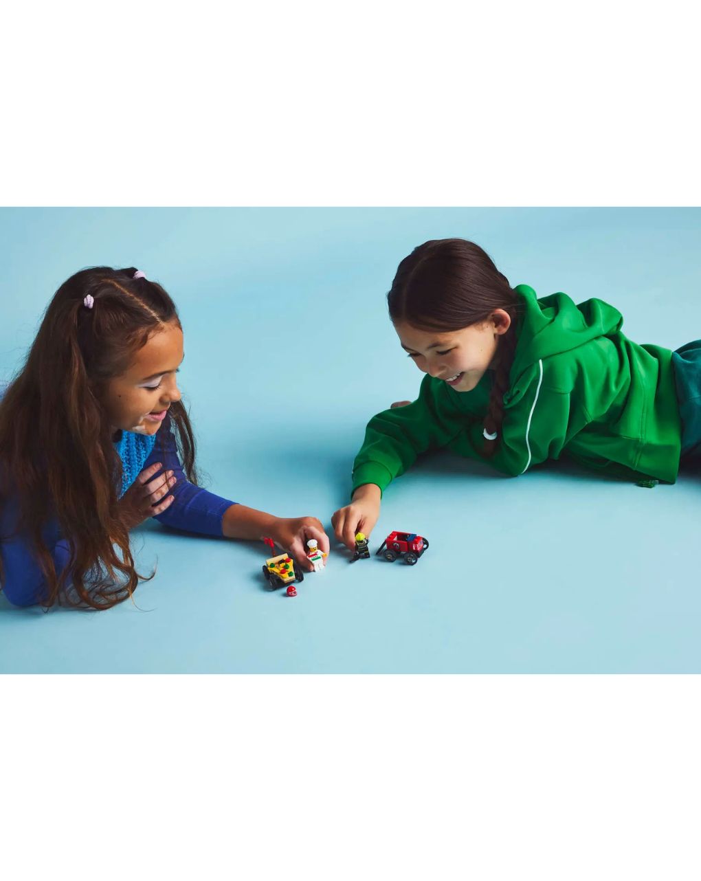 Lego city pizza vs. fire truck race car 60458 - Lego