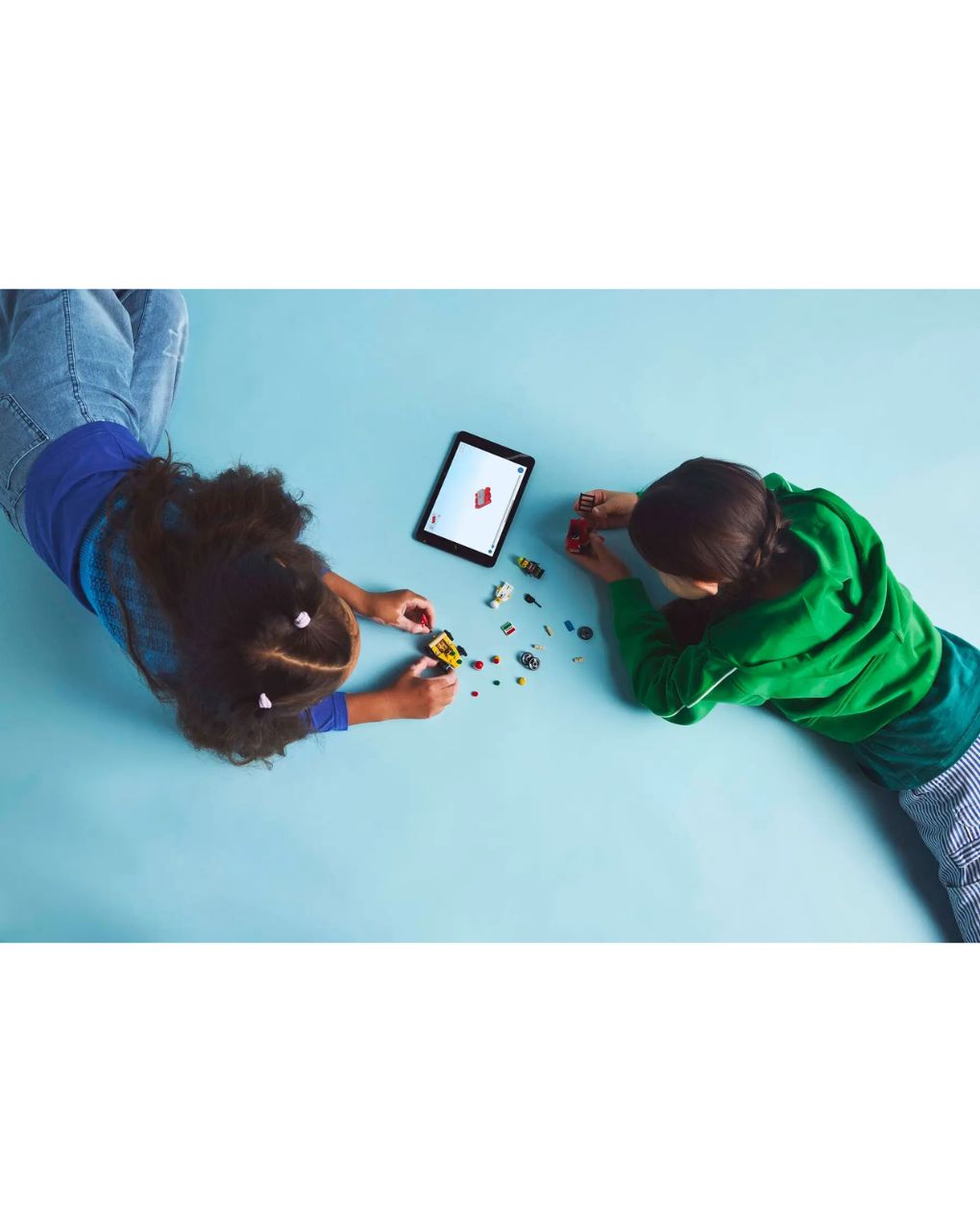 Lego city pizza vs. fire truck race car 60458 - Lego