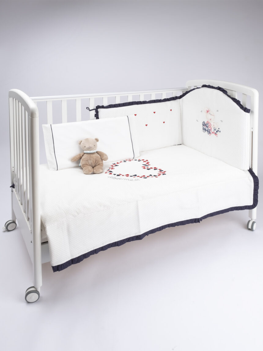 σετ για κρεβάτι x4 new marine για κορίτσι - Prénatal