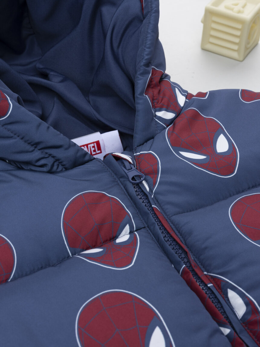 παιδικό μπουφάν puffer μπλε spiderman για αγόρι - Prénatal