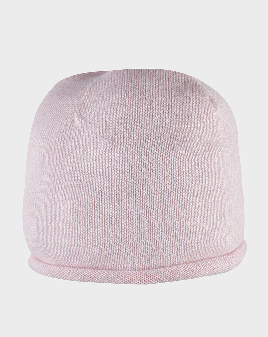 βρεφικό σκουφάκι μάλλινο ροζ για κορίτσι