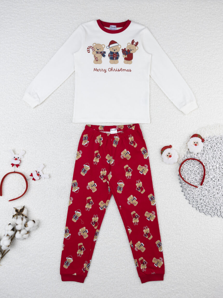 παιδική χριστουγεννιάτικη πιτζάμα teddies για αγόρι - Prénatal