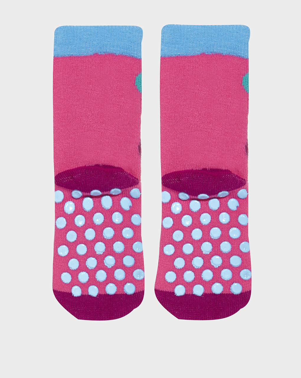 βρεφικές αντιολισθητικές κάλτσες με καμηλοπάρδαλη για κορίτσι - Prénatal