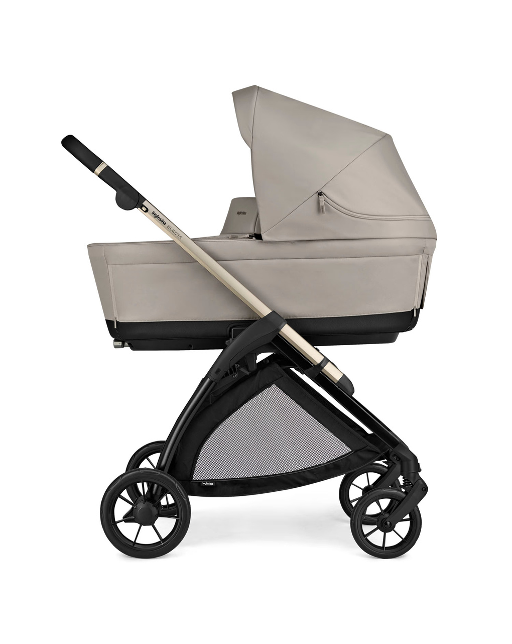 Inglesina σύστημα μεταφοράς 3 σε 1 electa quattro darwin recline με σκελετό iridio black battery beige - Inglesina