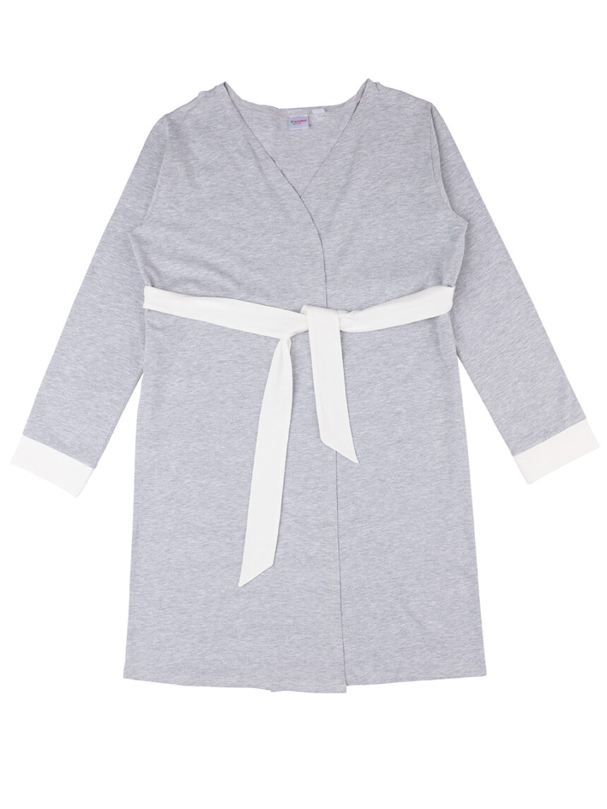γυναικεία ρόμπα εγκυμοσύνης/θηλασμού γκρι - Prénatal