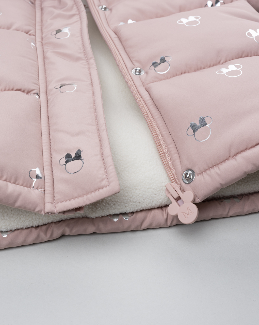 βρεφικό μπουφάν puffer ροζ minnie για κορίτσι - Prénatal
