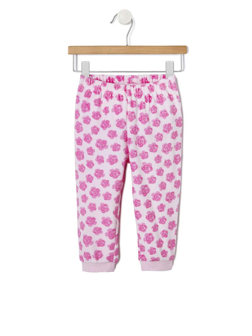 βρεφική πιτζάμα λευκή/ροζ marie για κορίτσι - Prénatal