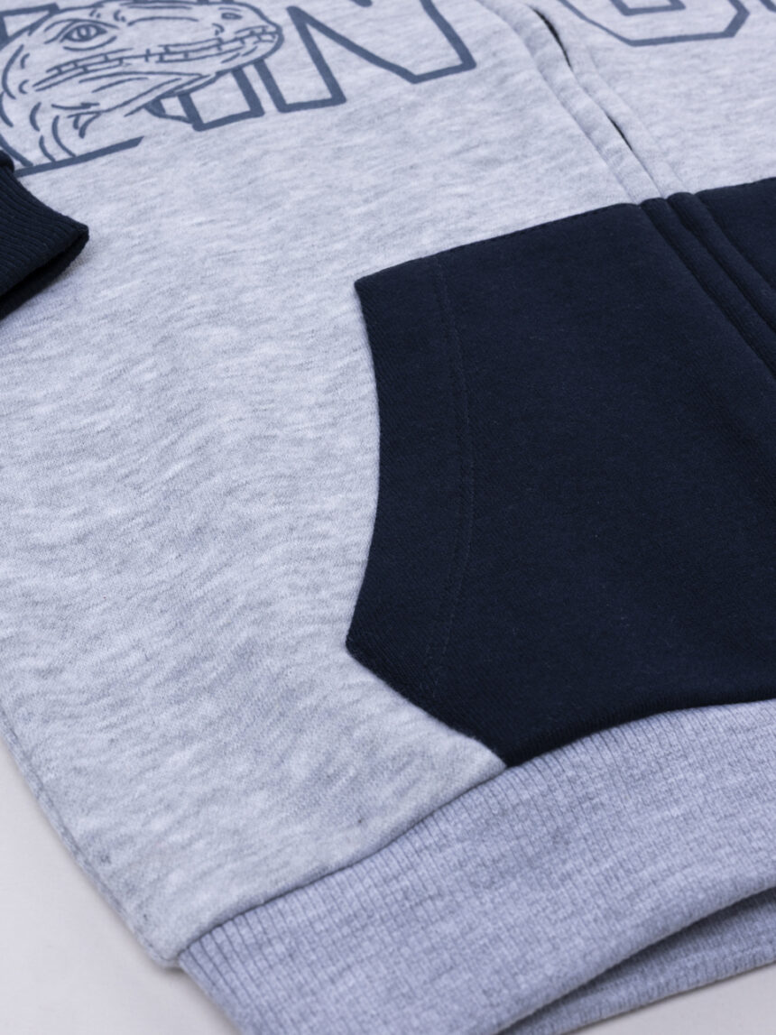 παιδική ζακέτα φούτερ γκρι dinos για αγόρι - Prénatal