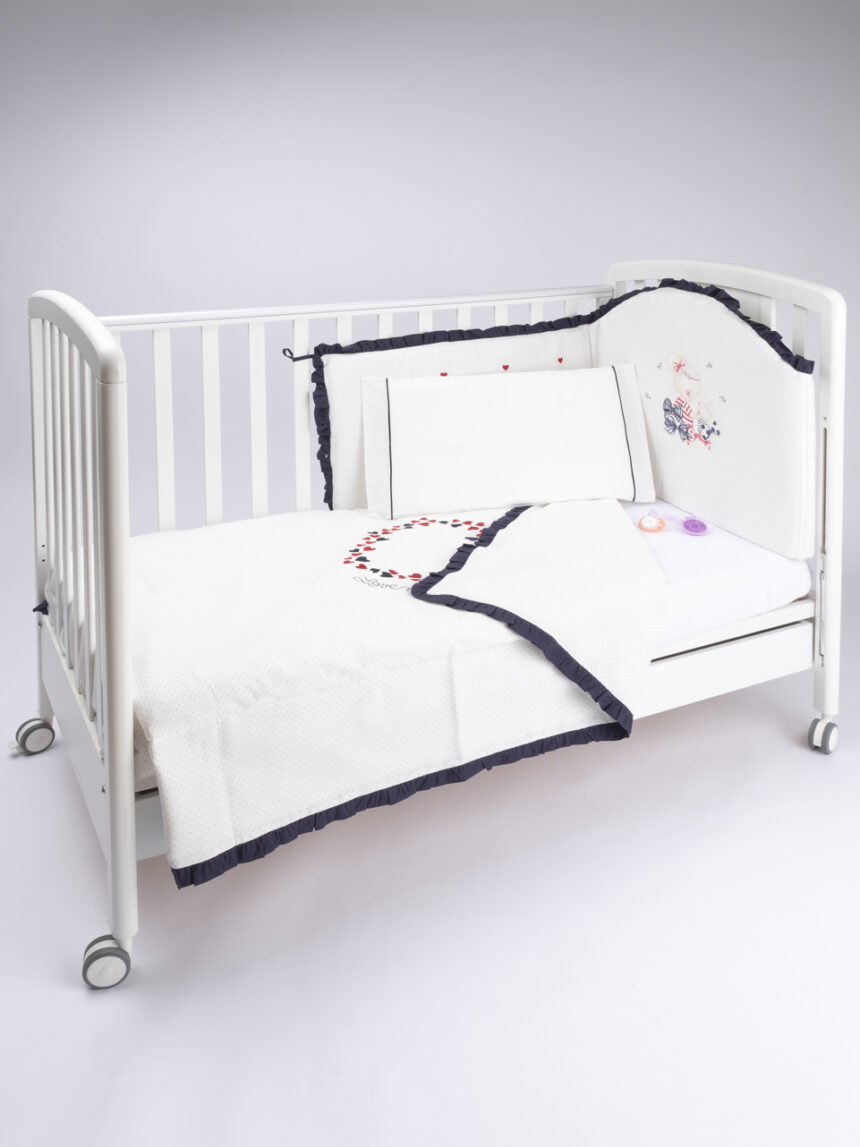 σετ για κρεβάτι x4 new marine για κορίτσι - Prénatal