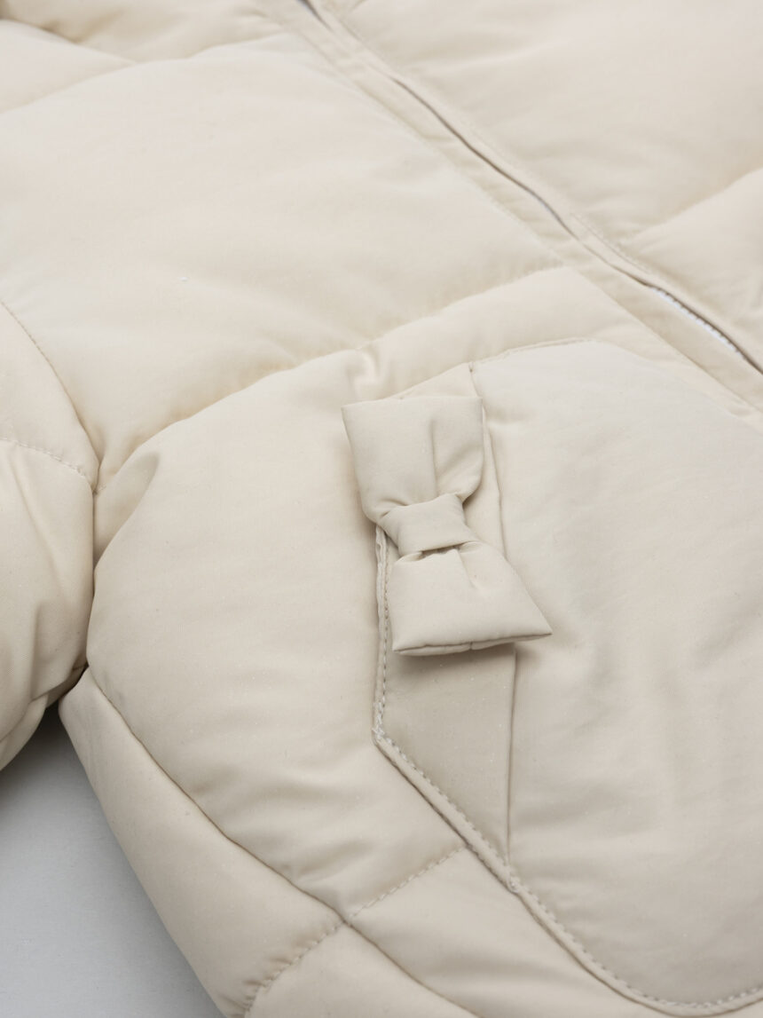 βρεφικό μπουφάν puffer μπεζ για κορίτσι - Prénatal