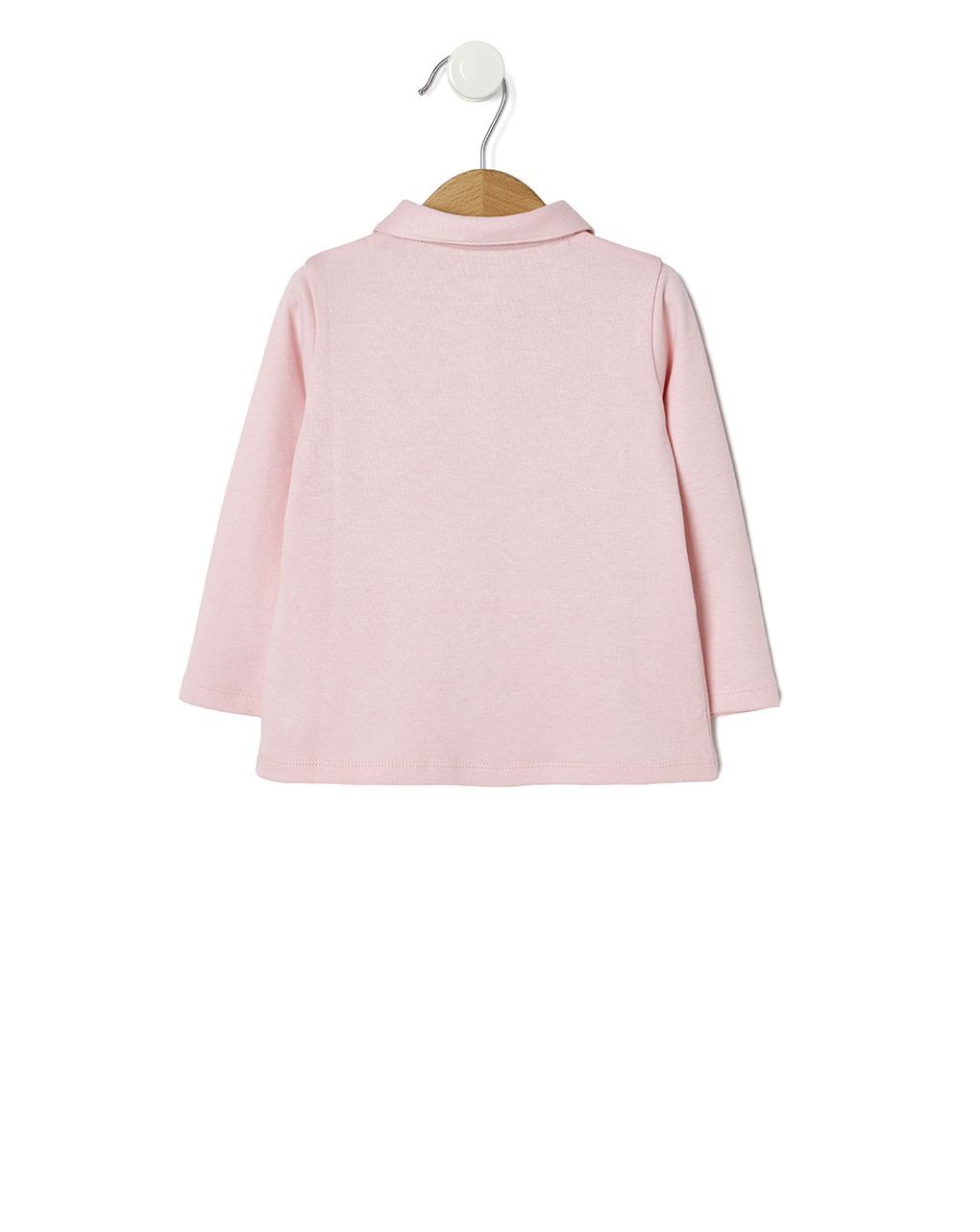 βρεφική μπλούζα πόλο ροζ για κορίτσι - Prénatal