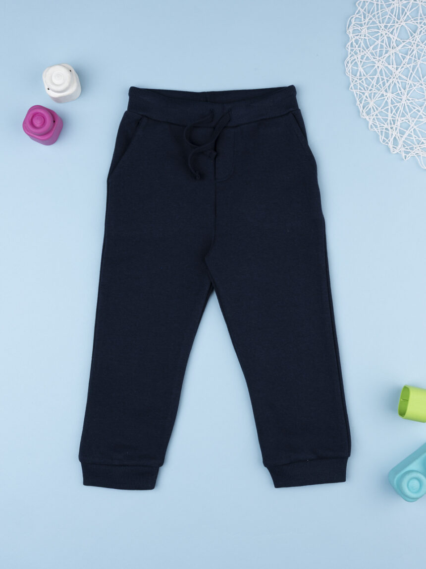 παιδικό παντελόνι φούτερ μπλε για αγόρι - Prénatal