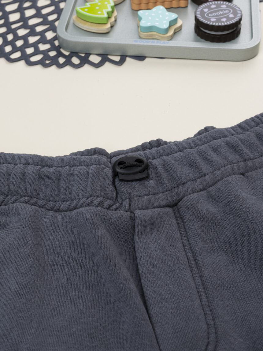 παιδικό παντελόνι φόρμας cargo ανθρακί dino για αγόρι - Prénatal