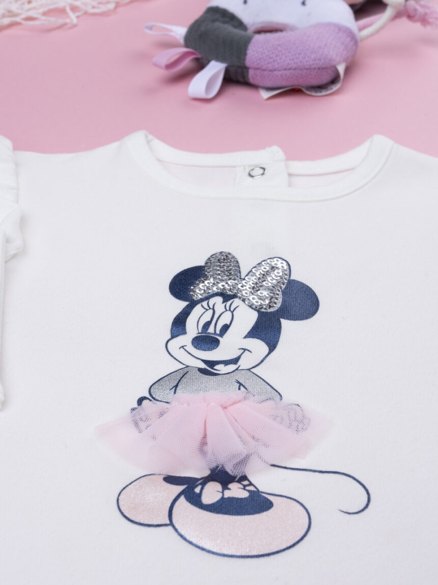 βρεφική μπλούζα λευκή minnie για κορίτσι - Prénatal