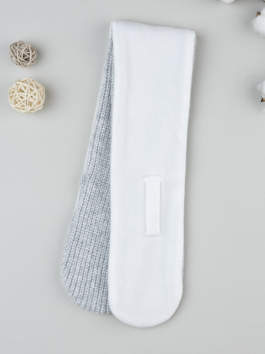 βρεφικό κασκόλ γκρι με lurex για κορίτσι - Prénatal