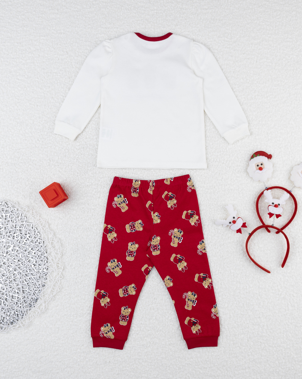 βρεφική χριστουγεννιάτικη πιτζάμα teddies για κορίτσι - Prénatal