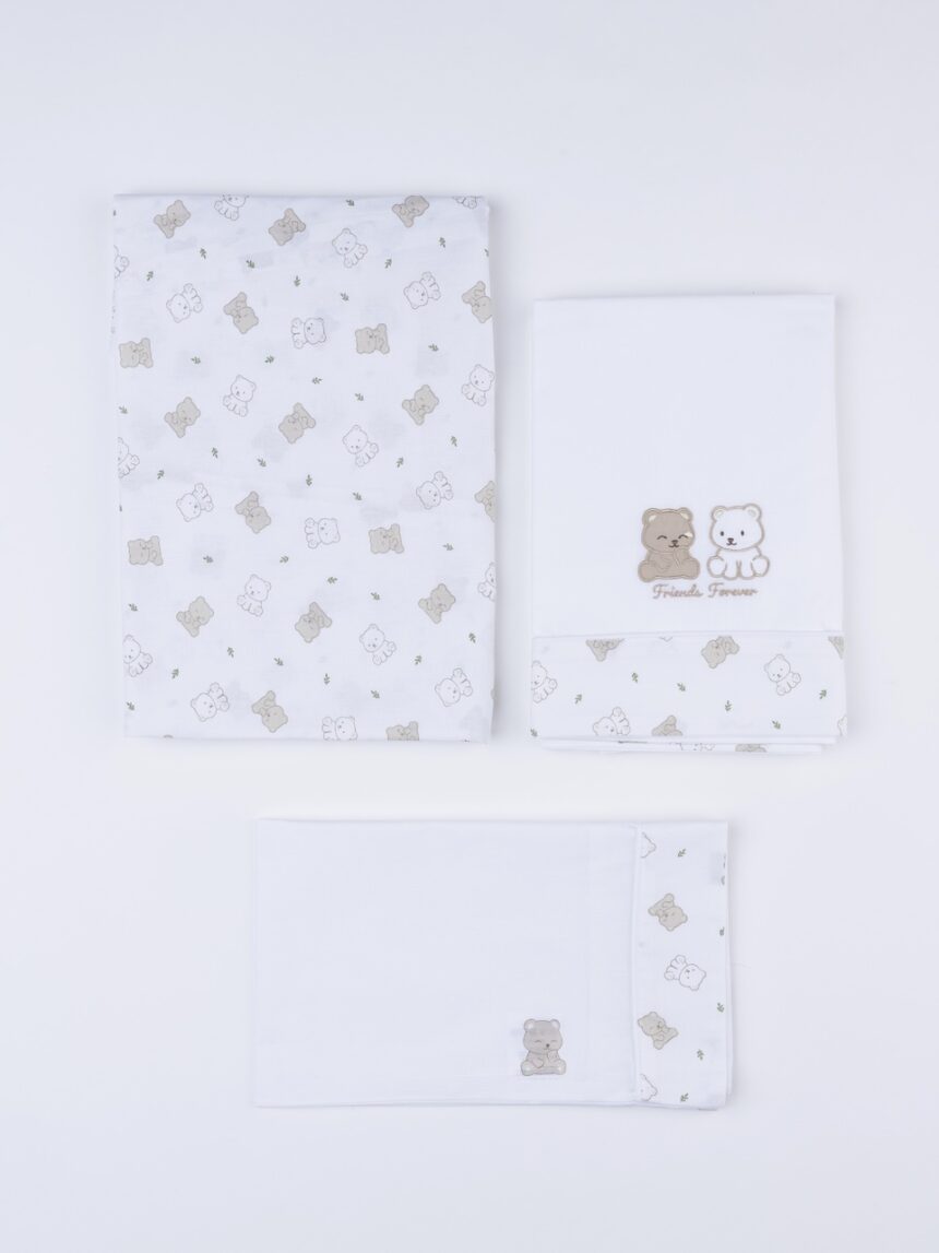 βρεφικό σετ για λίκνο/πορτ-μπεμπέ με αρκουδάκια για αγόρι - Prénatal