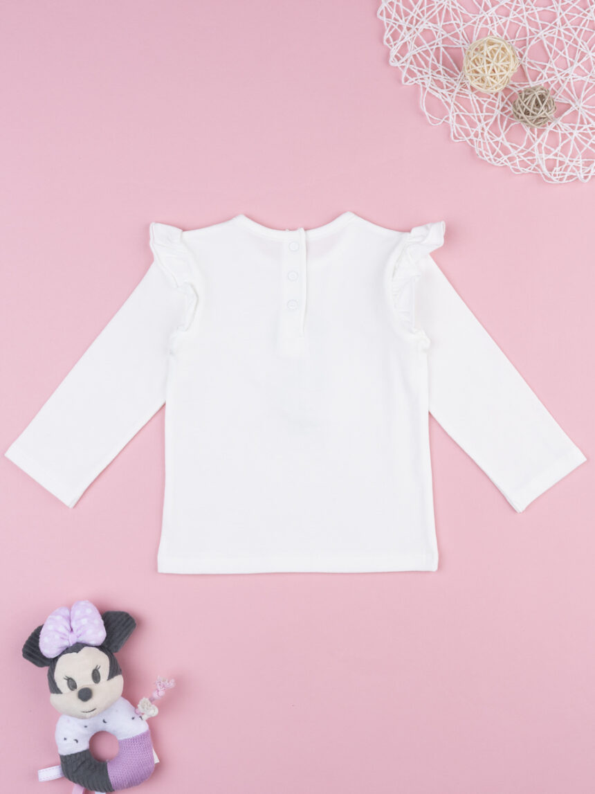 βρεφική μπλούζα λευκή minnie για κορίτσι - Prénatal
