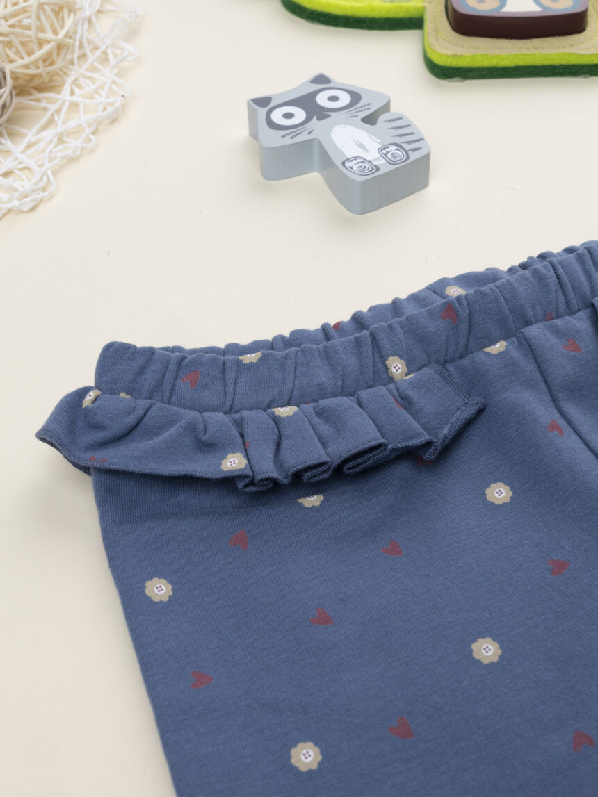 παιδικό κολάν μπλε φλοράλ για κορίτσι - Prénatal