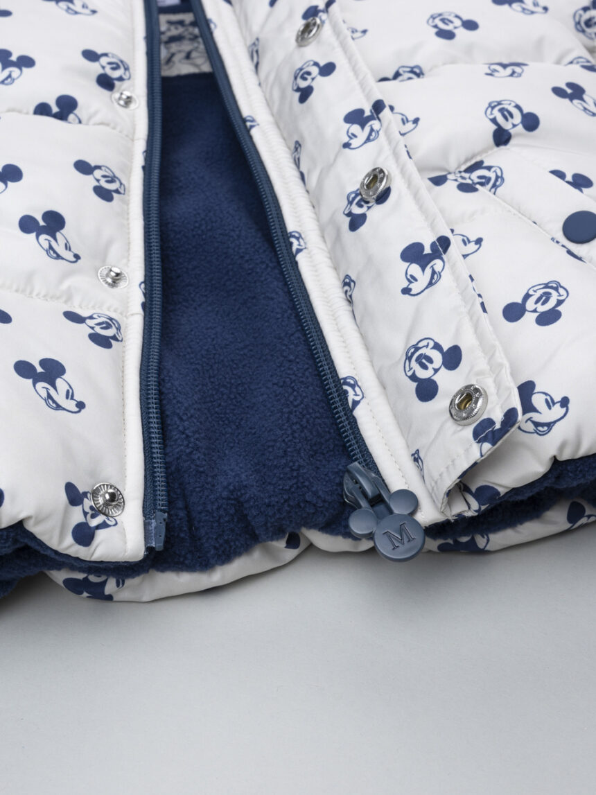 βρεφικό μπουφάν puffer λευκό mickey για αγόρι - Prénatal