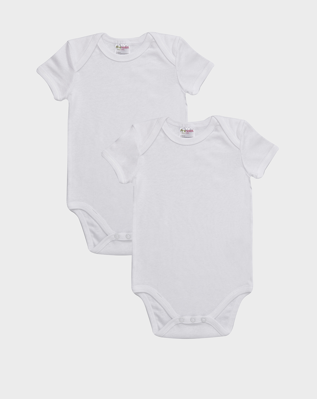 βρεφικά κορμάκια πακέτο x2 λευκά unisex