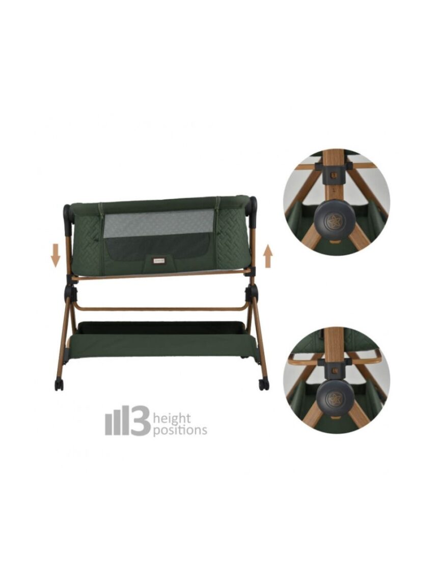 Bebe stars λίκνο-καρέκλα φαγητού serenity 2 in 1 forest green 846-176 - Bebe Stars