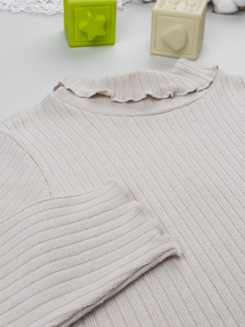 παιδική μπλούζα μπεζ με ζιβάγκο για κορίτσι - Prénatal